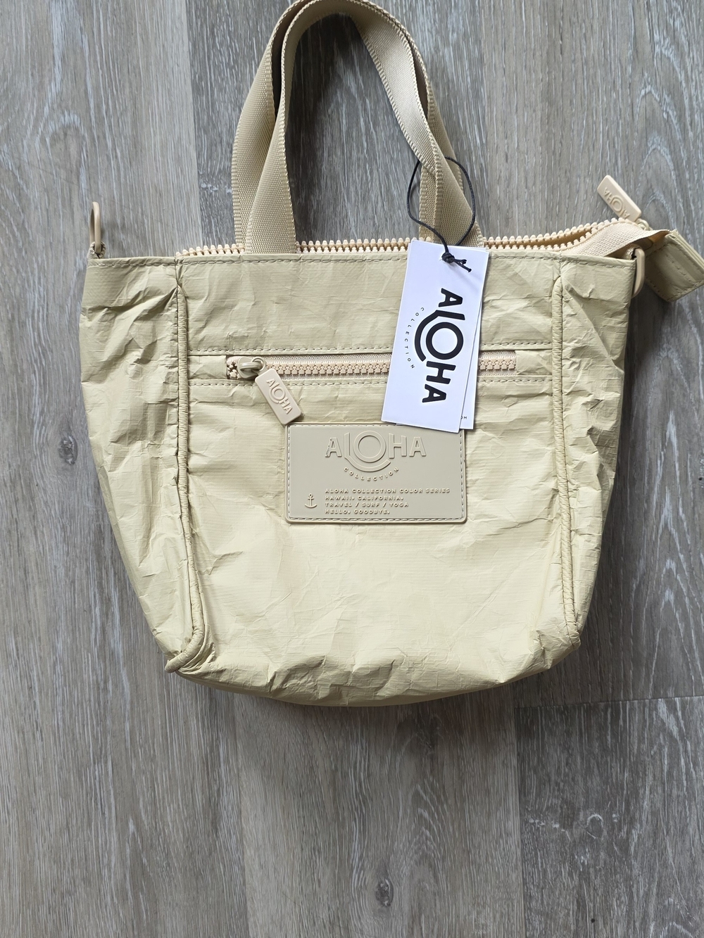 ALOHA Collection Beige Crossbody Bag
